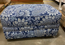 Load image into Gallery viewer, Newton 38&quot; Rectangle Standard Ottoman Blue Multi
