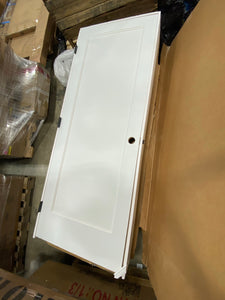 30" x 80" x 1 3/8" 1 Panel Primed Prehung Interior Door 3345RR