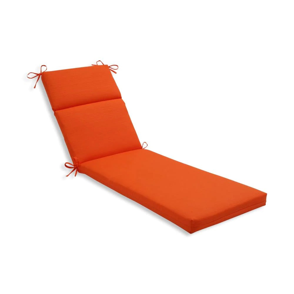 Pillow Perfect 21-in x 72-1/2-in Sun Deck Orange Polyester MRM2881