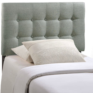 Emily Twin Upholstered Headboard-Gray *AS IS* #3000