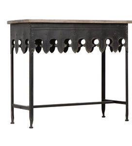 Knowle 36” Solid Wood Console Table in Grey #5536