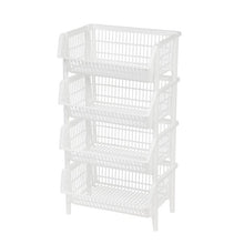 Load image into Gallery viewer, Jumbo Stacking Plastic Basket (Set of 4) #352HW
