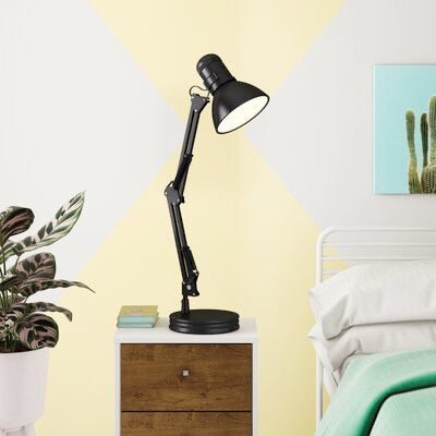 Deschamps 28” Desk Lamp-Black #88-NT