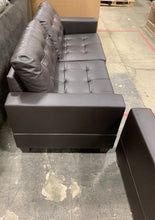 Load image into Gallery viewer, Cheyne 2 Piece Faux Leather Living Room Set Espresso Brown *AS IS* 1001CDR
