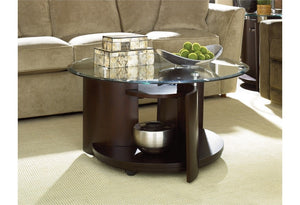 Round Cocktail Table with storage #122-NT