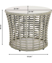 Load image into Gallery viewer, Outdoor Dining Set with Table, Grey Cushions #624HW
