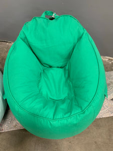 Canvas bean bag chair-green