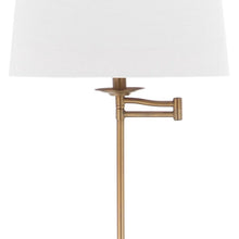 Load image into Gallery viewer, Nadia 64.25 in. Gold Floor Lamp with Off-White Shade #588HW
