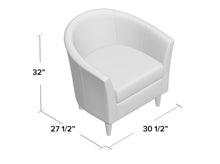 Load image into Gallery viewer, Gaynell Barrel Chair-Rose #4733
