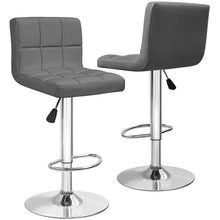 Load image into Gallery viewer, Stallcup Swivel Adjustable Height Bar Stool 2pk Gray(1107)
