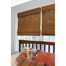 Load image into Gallery viewer, Cordless Semi-Sheer Brown Roman Shade - #20CE
