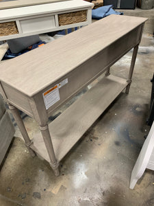 Landers 47.3 in. Taupe 3-Drawer Console Table
