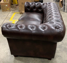 Load image into Gallery viewer, Fallon Loveseat - Dark Brown Faux Leather 907CDR
