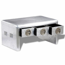 Load image into Gallery viewer, Hazel Sled Coffee Table with Storage Silver (1300)
