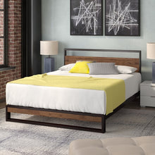 Load image into Gallery viewer, Pauletta Platform Bed Queen Brown/Black(1808RR)
