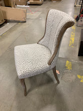 Load image into Gallery viewer, Wingback animal print dining chair
