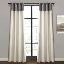 Load image into Gallery viewer, Claudia Solid Semi-Sheer Grommet Curtain Panels (Set of 2) HA9713
