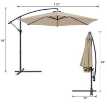 Load image into Gallery viewer, Phillipston 10&#39; Cantilever Umbrella Tan AS IS(1095)

