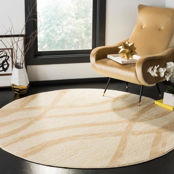Adirondack Cream/Champagne 8 ft. x 8 ft. Round Area Rug(1739RR)