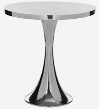 Load image into Gallery viewer, Galium Side Table Aluminum Round Top Silver Metal 3055RR
