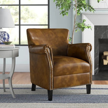 Load image into Gallery viewer, Gail 29.5&quot; W Faux Leather Armchair #mh7
