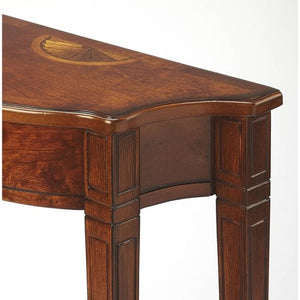 Console Table in Brown Finish #9670