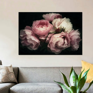 'Vintage Posy' Graphic Art Print on Canvas AS IS(1570)
