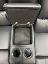 Load image into Gallery viewer, Procida Faux Leather Symmetrical Reclining Corner Sectional Piece Black 892CDR
