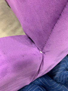 Purple Microfiber Couch *AS IS*