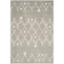 Load image into Gallery viewer, Safavieh Berber Shag Light Gray/Cream 6 ft. x 9 ft. Area Rug(1508)
