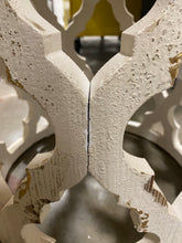 Load image into Gallery viewer, Fir Wood Side Table Distressed White/Natural
