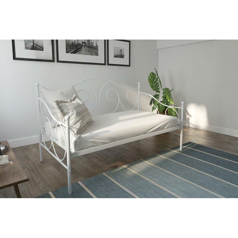 Mikayla Metal Scroll Daybed Twin White(1110)