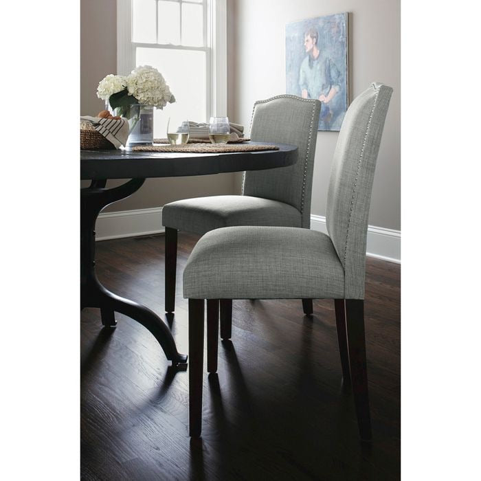 Camelot Nailhead Dining Chairs Set of 3- Dove (219-3 boxes)