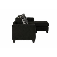 Load image into Gallery viewer, Newberg 92&quot; Right Hand Facing Modular Sectional with Ottoman Black #636HW
