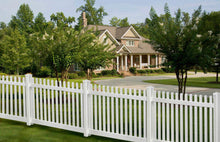 Load image into Gallery viewer, 4 ft. H x 7 ft. W Premium Vinyl Classic Picket Single Fence Panel with Post and Cap #3138
