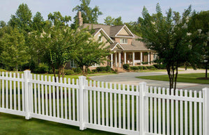 4 ft. H x 7 ft. W Premium Vinyl Classic Picket Single Fence Panel with Post and Cap #3138