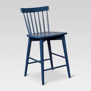 Windsor Counter Stool Hardwood Single Blue(1211)