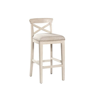 Hillsdale Furniture  Bayview Non-Swivel Bar Stool, White, 30" (set of 2) 2008CDR