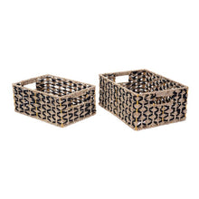 Load image into Gallery viewer, Nesting Rectangle 2 Piece Wicker Basket Set #736HW
