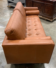 Load image into Gallery viewer, Apgar 88.5&quot; Wide Genuine Leather Square Arm Sofa SB1784
