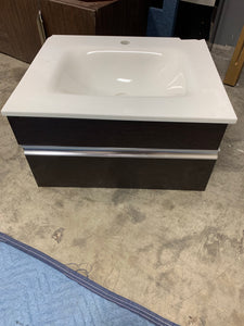 24” wall mounted bathroom vanity *AS IS