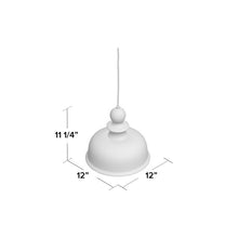 Load image into Gallery viewer, Coraline 1 Light Dome Pendant Brushed Nickel(401)
