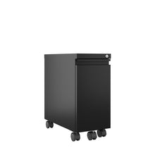 Load image into Gallery viewer, Black Mathew 2-Drawer Mobile Vertical Filing Cabinet - #205CE
