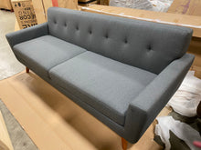 Load image into Gallery viewer, Engage Gray Upholstered Fabric Sofa Dark Gray
