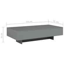 Load image into Gallery viewer, Cardonaghy Coffee Table 12.2&quot; H x 45.3&quot; L x 21.7&quot; W #262HW
