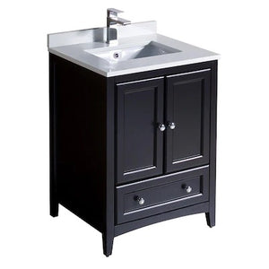 Oxford 24-in Espresso Undermount Single Sink Bathroom Vanity BASE ONLY. MRM2936