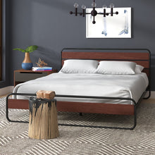 Load image into Gallery viewer, Barba Platform Bed Full Brown(2041RR)
