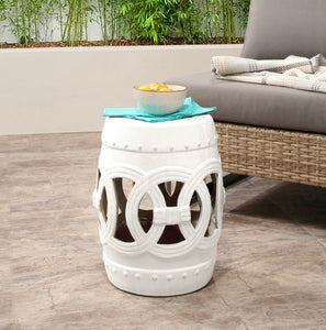 Holbeach Ceramic Garden Stool  #20-NT