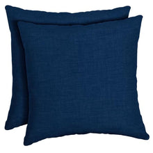 Load image into Gallery viewer, 16 x 16 Sapphire Leala Texture Square Outdoor Throw Pillow - Set of 2 (ND73)
