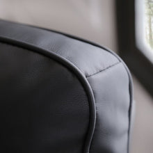 Load image into Gallery viewer, Faux Leather Manual Pushback Recliner Black #612HW
